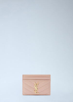 Saint Laurent Monogram Cardholder Beige sla0243088