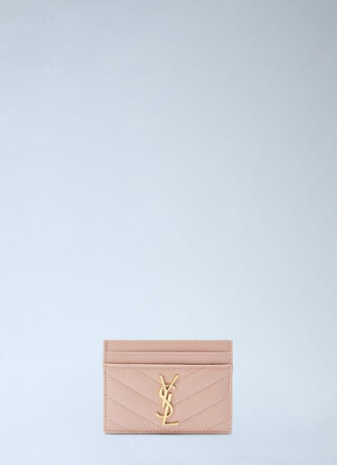 Saint Laurent Monogram Cardholder Beige sla0243088