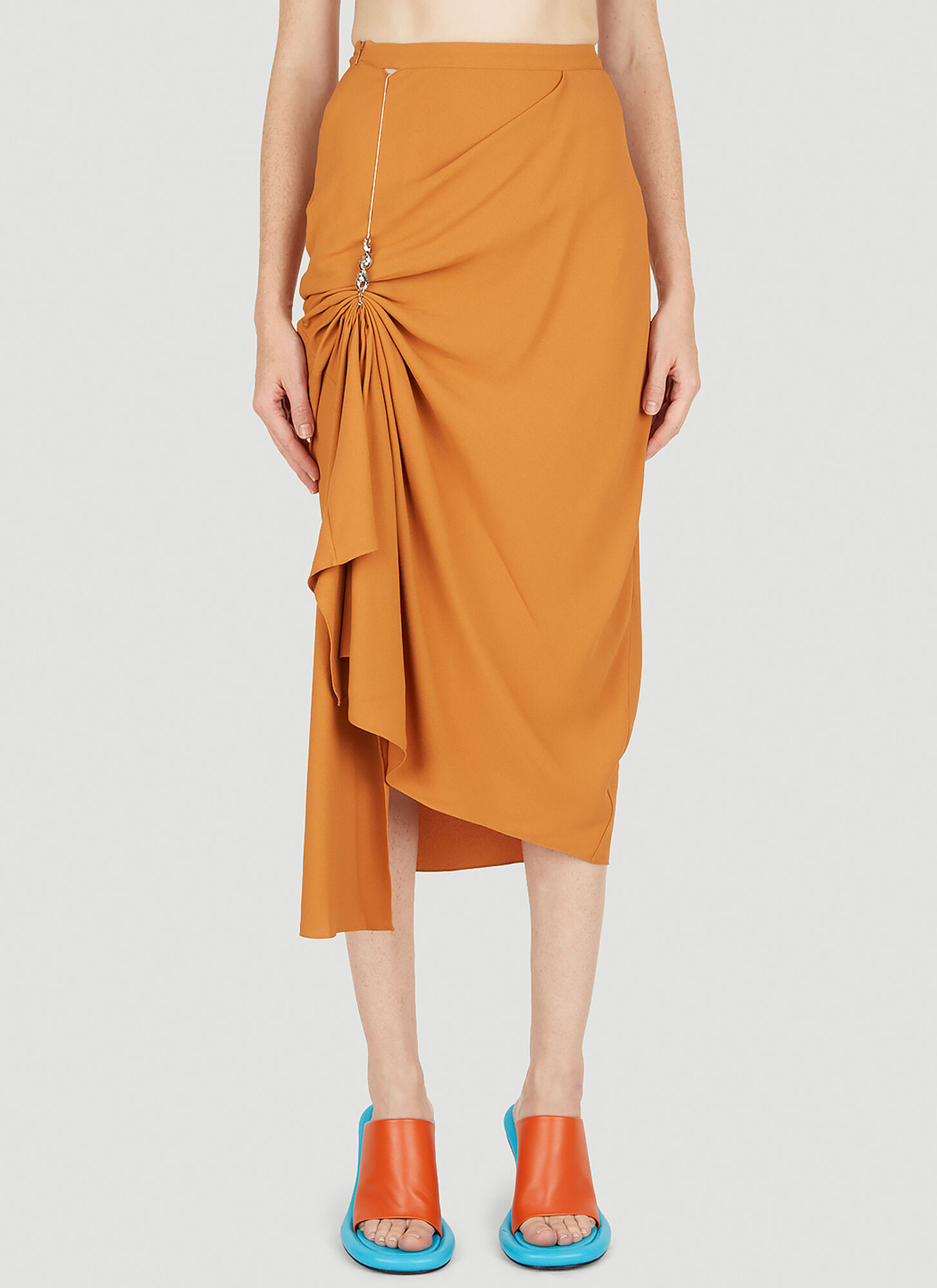 Shop Kiko Kostadinov Suspension Drape Skirt