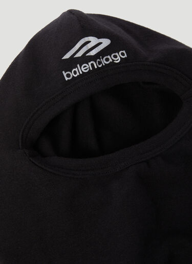 Balenciaga 徽标印花头套 黑色 bal0255106