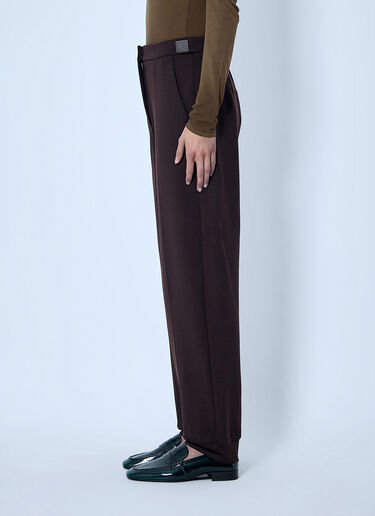 Max Mara Tailored Wool Pants Dark Brown max0266038