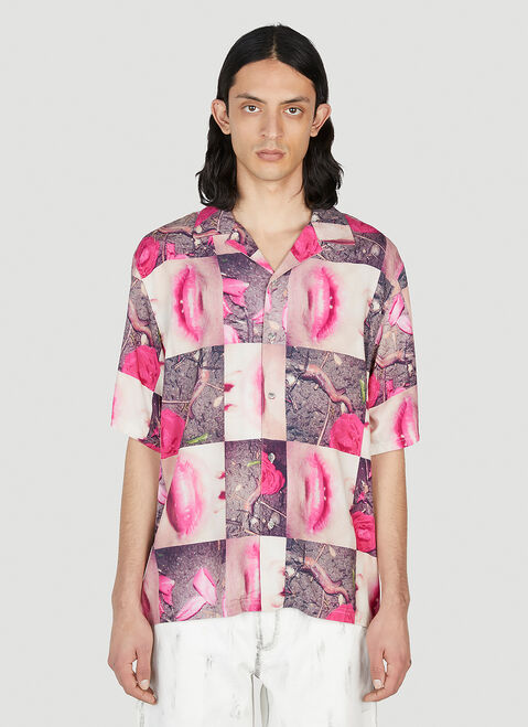 Pleasures Wormy Lips Shirt Black pls0148100