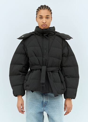 Ganni Oversized Puffer Jacket Black gan0258034