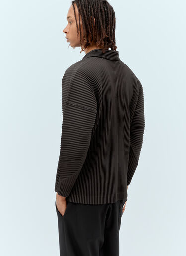 January Pleated Polo Shirt Homme Plissé Issey Miyake January Pleated Polo Shirt Grey hmp0156006