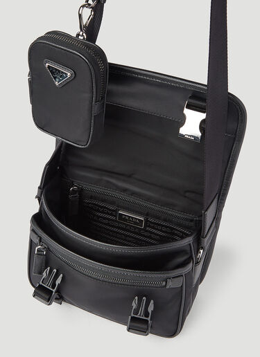 Prada Re-Nylon Pouch-Strap Crossbody Bag Black pra0145026