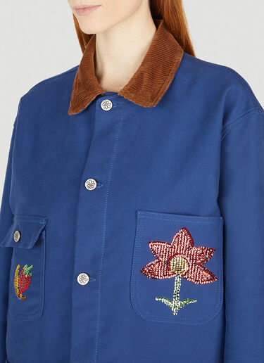 Sky High Farm Workwear 工装刺绣夹克 深蓝色 skh0352007