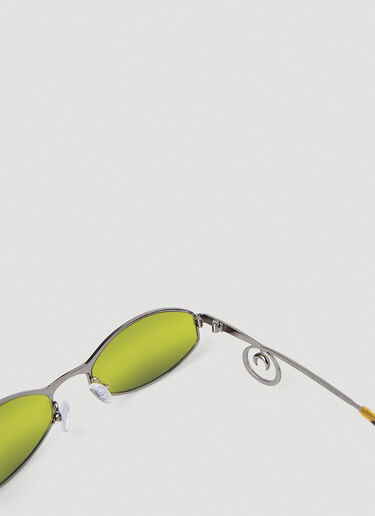 Marine Serre x Vuarnet Swirl Visionizer Sunglasses Silver mrs0348014