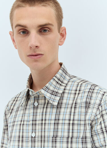 Bottega Veneta 格纹府绸衬衫  乳白色 bov0157004