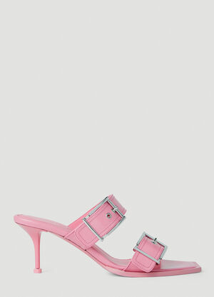 Alexander McQueen Punk High Heel Mules Pink amq0251077