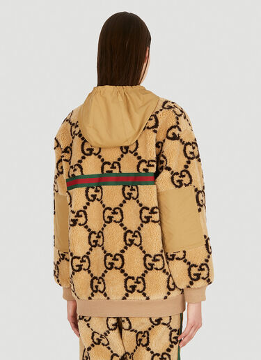 Gucci 맥시 GG 인조 모피 스웨트셔츠 베이지 guc0251053