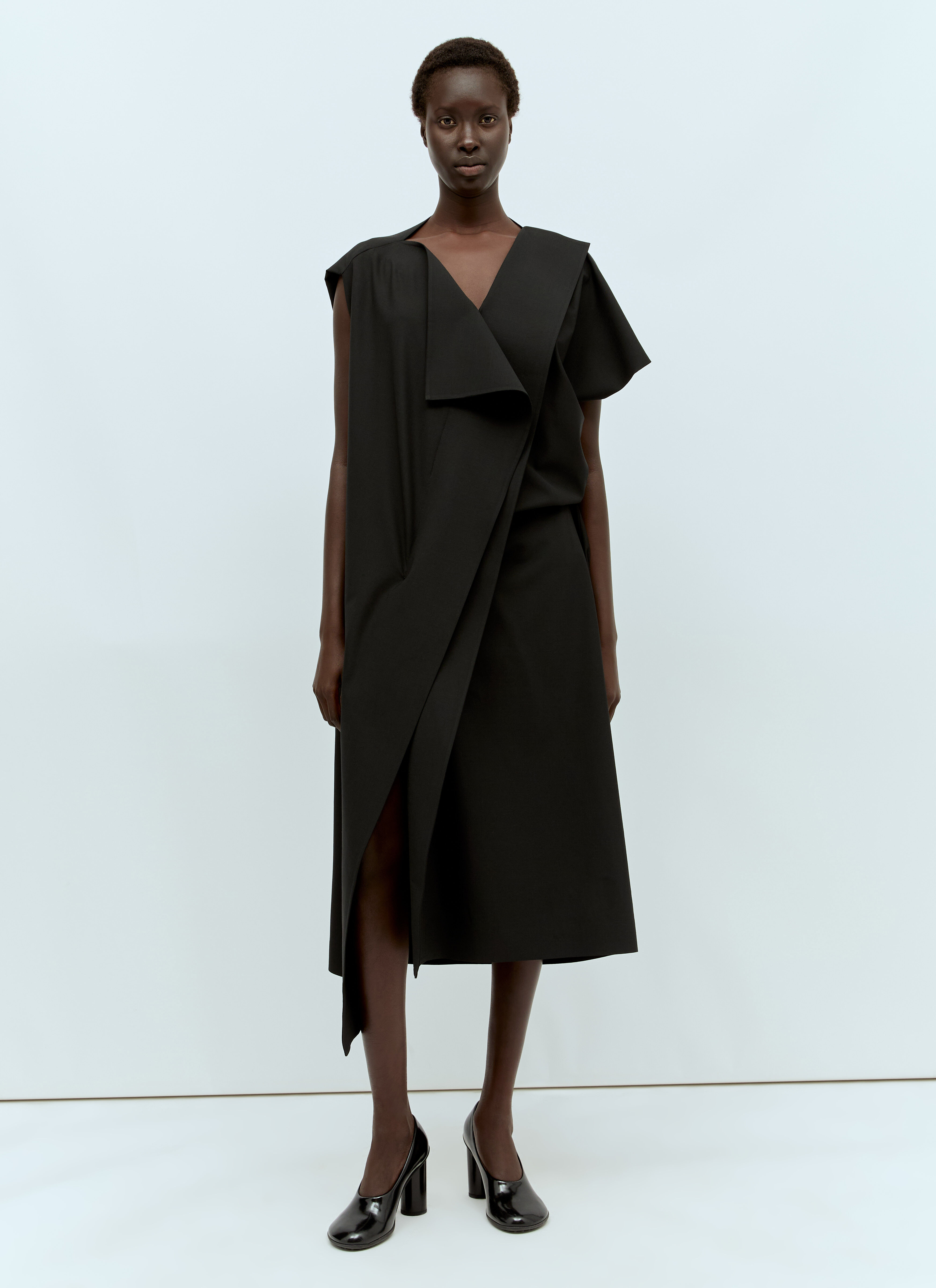 THE ROW リボン付きミュール エルメス　ディオール　シーマリー　ヌメロ The Row Women's' Leonie Dress in Black | LN-CC®