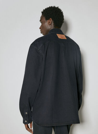 Y/Project Evergreen Snap Off Denim Shirt Black ypr0354003