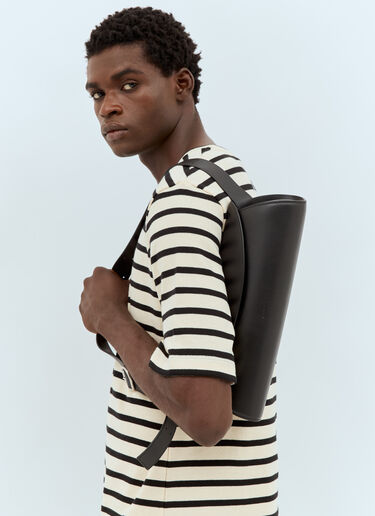 Jil Sander 大号 Cannolo 单肩包 黑色 jil0158007