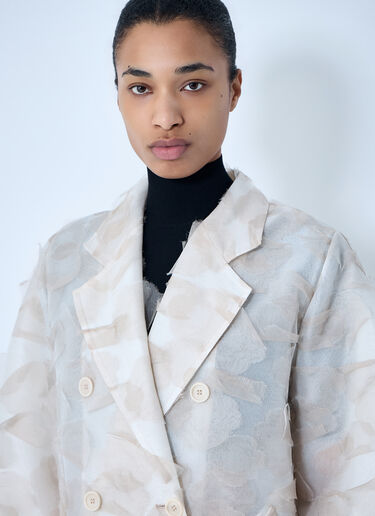 Max Mara Double-Breasted Long Coat Beige max0264312