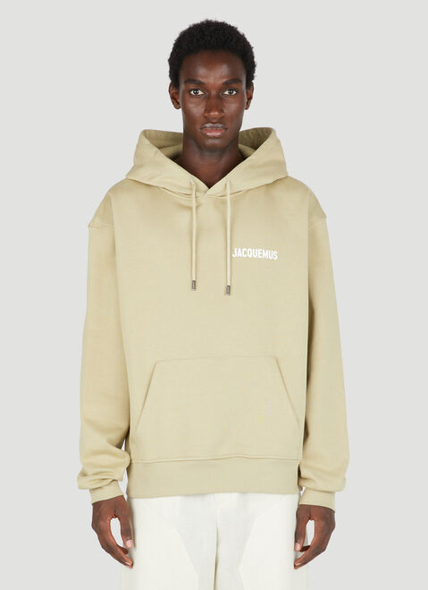 Jacquemus Logo Print Hooded Sweatshirt Black jac0154025
