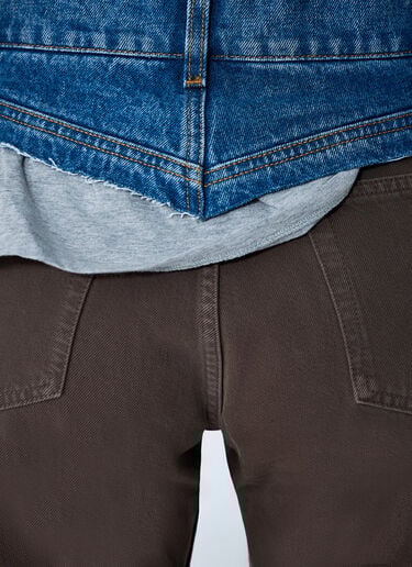 Contrast Waistband Jeans August Barron Contrast Waistband Jeans Brown all0262006