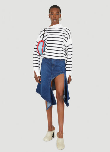 Marni 圆领条纹针织衫 白色 mni0248006