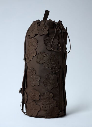 Logo Motif Floral Appliqué Backpack The North Face x Cecilie Bahnsen Logo Motif Floral Appliqué Backpack Brown tnc0262002