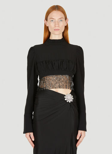 Fringed Top Rabanne Fringed Top Black pac0251011