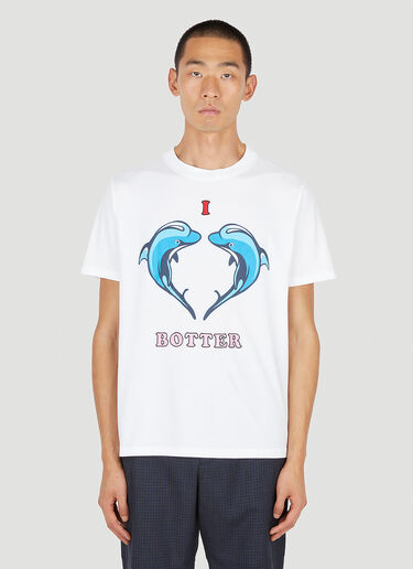 Botter Dolphin Print T-Shirt White bot0150007