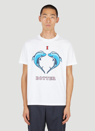 Botter 돌핀 프린트 T-셔츠 화이트 bot0150007