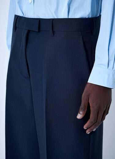 Miu Miu Tailored Wool Trousers Navy miu0164034