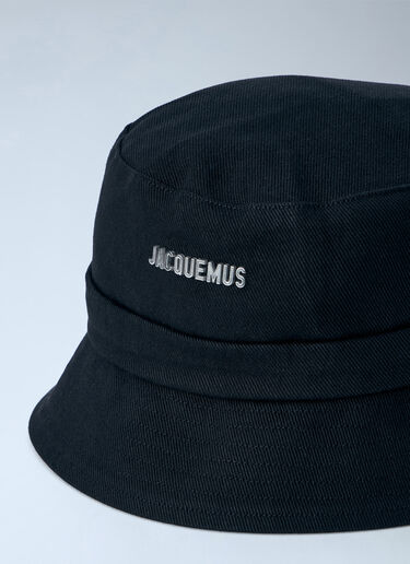 LN-CC® - Jacquemus: Le Bob Gadjo Bucket Hat - Black Jacquemus Le Bob Gadjo Bucket Hat Black jac0366011