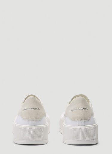 Alexander McQueen Deck Lace-Up Plimsoll Sneakers White amq0244028