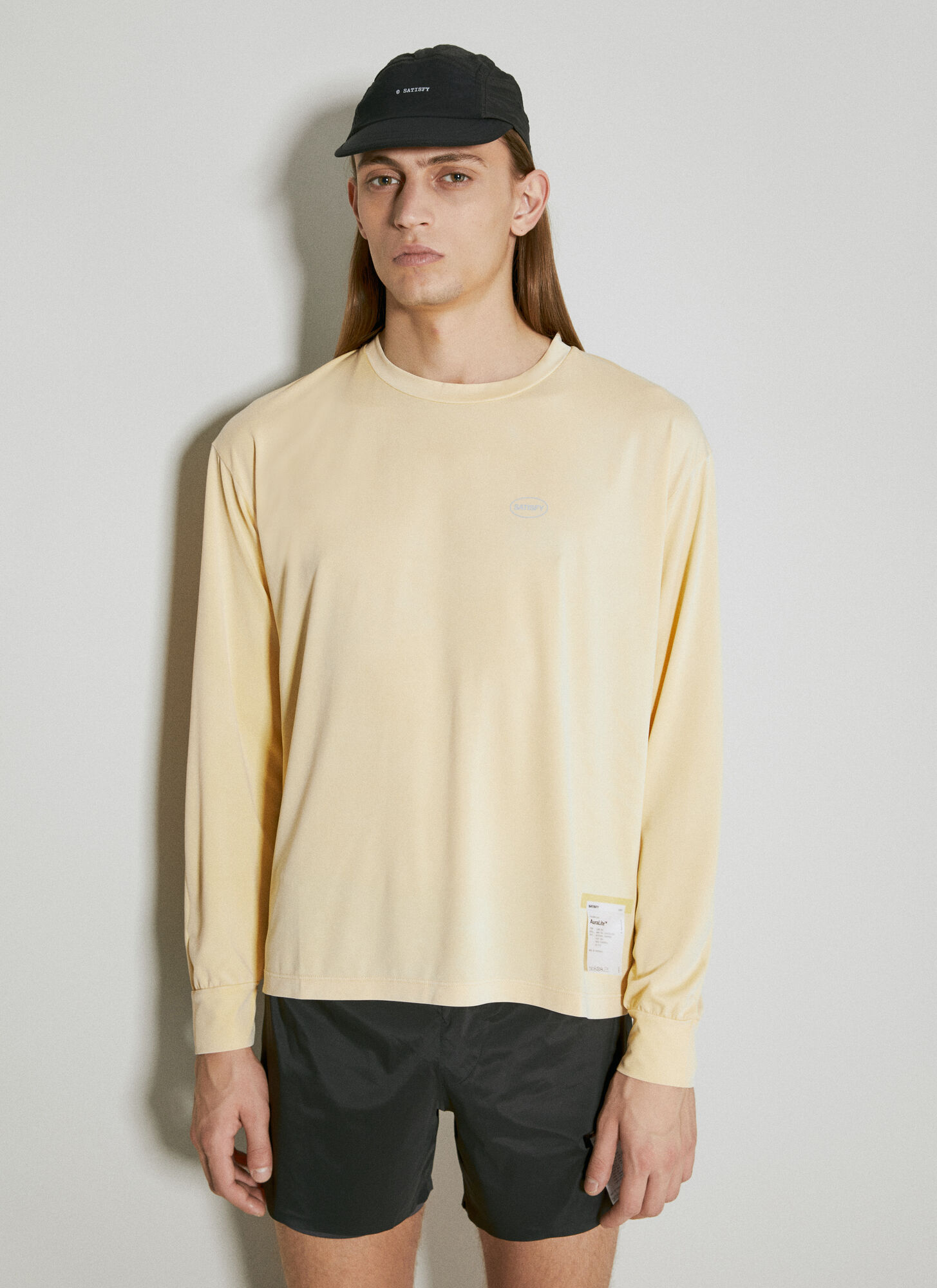 Shop Satisfy Auralite™ Long Sleeve T-shirt In Yellow