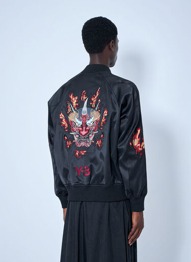 LN-CC® - Y-3: GFX Souvenir Jacket - Black Y-3 GFX Souvenir Jacket Black yyy0165033