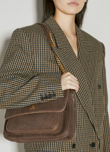 Saint Laurent Medium Niki Shoulder Bag Dark Brown sla0254118