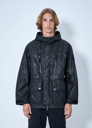Stone Island Hooded Technical Jacket Black sto0165085