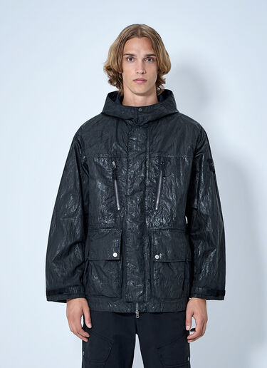 LN-CC® - Stone Island: Hooded Technical Jacket - Black Stone Island Hooded Technical Jacket Black sto0165085