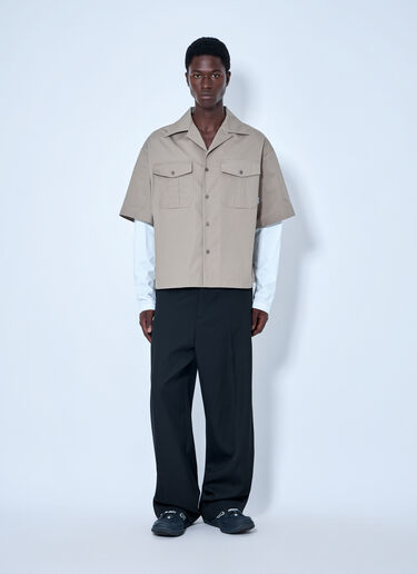 Balenciaga 短袖钮扣衬衫 米色 bal0165002