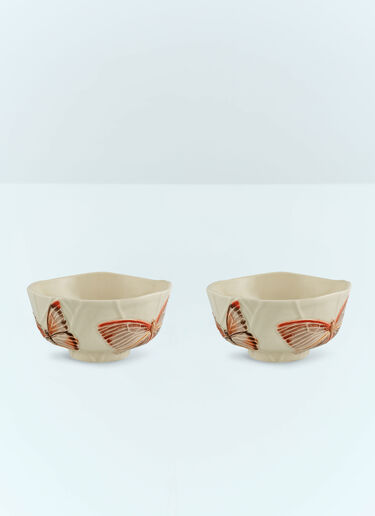 Bordallo Pinheiro Set Of Two Cloudy Butterflies Bowls Cream wps0691264