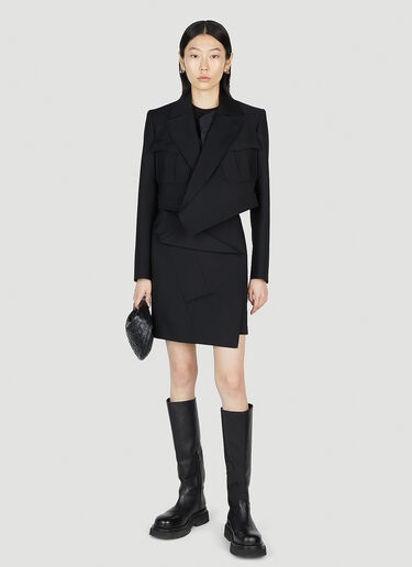 Alexander McQueen Asymmetric Top Black amq0252025