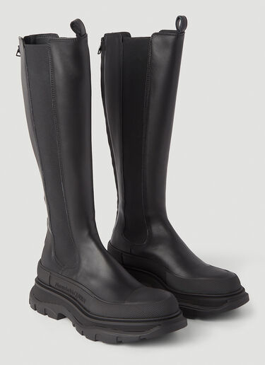 Alexander McQueen Tread Slick 及膝靴 黑 amq0245098
