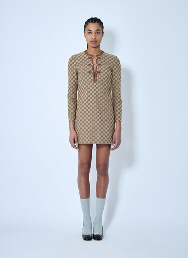 Gucci GG Canvas Dress Beige guc0259002