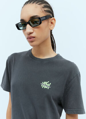 Carne Bollente Earth Beat T-Shirtシャツ ブラック cbn0354005