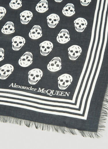 Alexander McQueen バイカースカーフ ブラック amq0145040