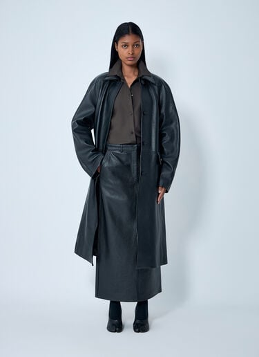 Leather Coat TOTEME Leather Coat Black tot0263049