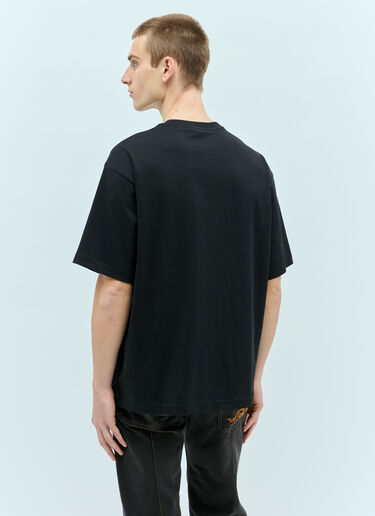 Acne Studios 方脸徽标 T 恤  黑色 acn0155007