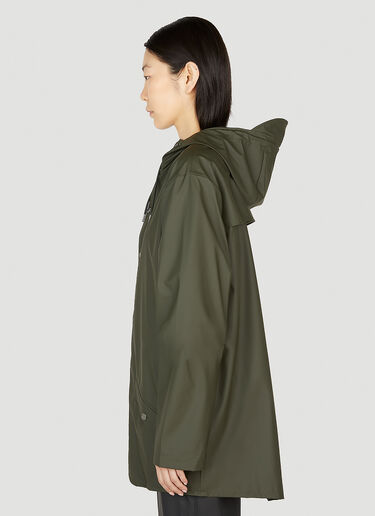 Rains Hooded Rain Jacket Green rai0352001