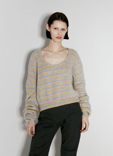Kiko Kostadinov 스트라이프 컬 스웨터 그레이 kko0254010