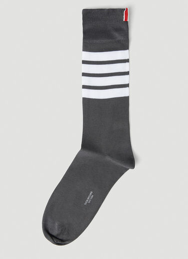 Thom Browne Four Bar Socks Grey thb0249023