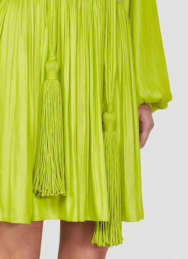 Bottega Veneta Cintzed Fluid Dress Green bov0248057
