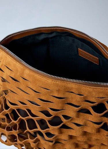 Kiko Kostadinov Fiore Twisted Shoulder Bag Brown kko0264011