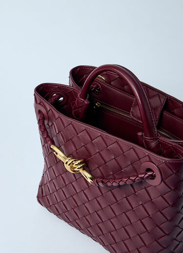 Bottega Veneta 스몰 안디아모 핸드백 버건디 bov0259030
