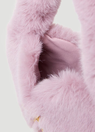 Fluffy Logo Plaque Handbag Blumarine Fluffy Logo Plaque Handbag Pink blm0252042
