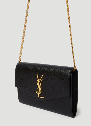 Saint Laurent Envelope Chain Shoulder Bag Black sla0239036